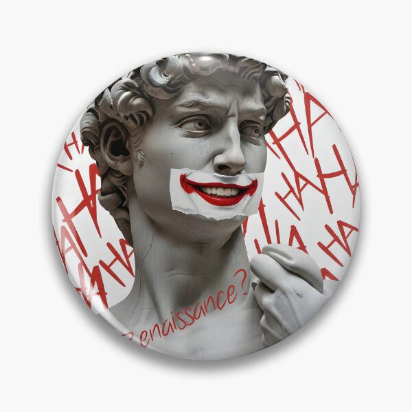 Item preview, David as the Joker | Funny Renaissance Parody Meme Art designed and sold by The Classics Freak.