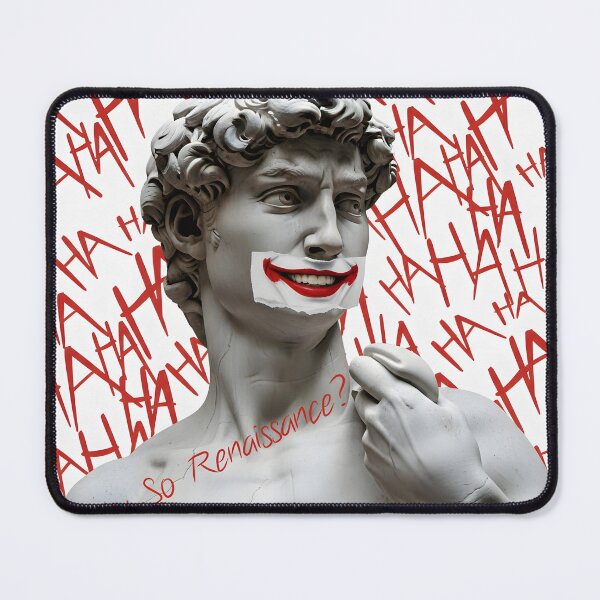 Item preview, David as the Joker | Funny Renaissance Parody Meme Art designed and sold by The Classics Freak.