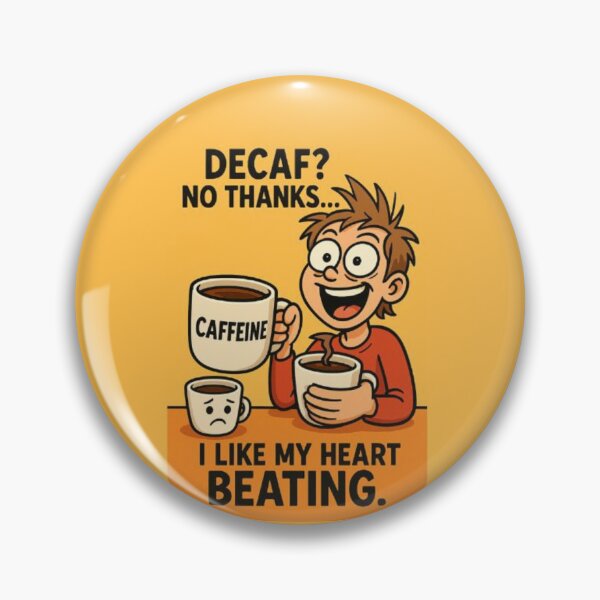 Item preview, Decaf? No Thanks – Funny Coffee Meme Design designed and sold by MemeMakersLab.