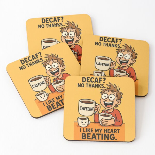 Item preview, Decaf? No Thanks – Funny Coffee Meme Design designed and sold by MemeMakersLab.