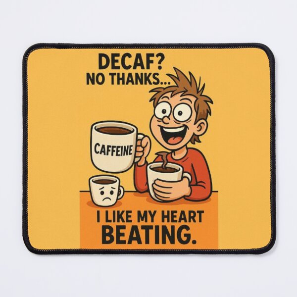 Item preview, Decaf? No Thanks – Funny Coffee Meme Design designed and sold by MemeMakersLab.