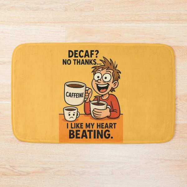 Item preview, Decaf? No Thanks – Funny Coffee Meme Design designed and sold by MemeMakersLab.