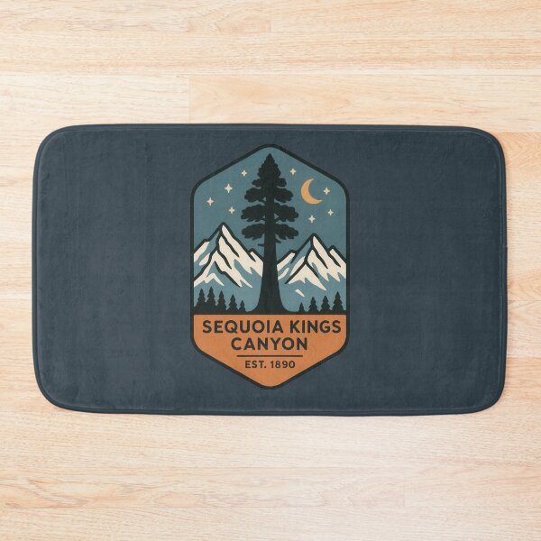 Item preview, Copy of Vintage Sequoia Kings Canyon Badge Design – National Park Adventure Sunset Art designed and sold by NoctaHike.