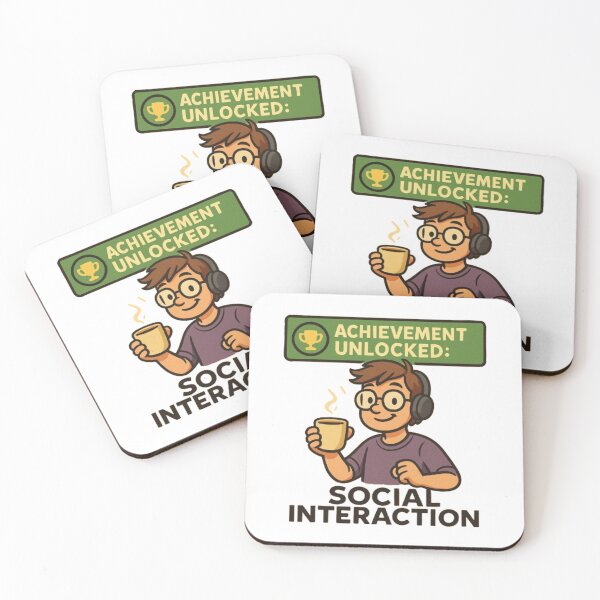 Item preview, Achievement Unlocked: Social Interaction designed and sold by MemeMakersLab.