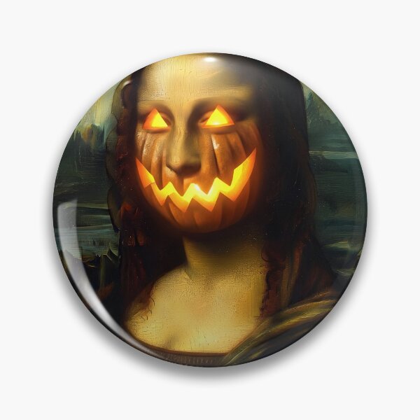 Item preview, Pumpkin Mona Lisa | Funny Halloween Da Vinci Parody designed and sold by The Classics Freak.