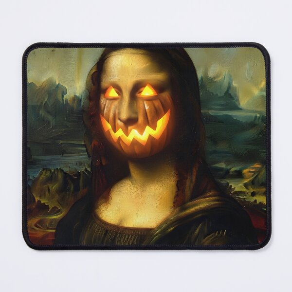 Item preview, Pumpkin Mona Lisa | Funny Halloween Da Vinci Parody designed and sold by The Classics Freak.