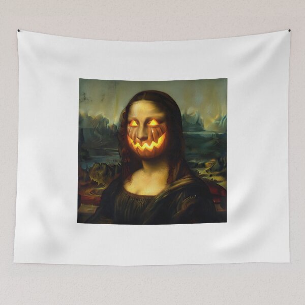 Item preview, Pumpkin Mona Lisa | Funny Halloween Da Vinci Parody designed and sold by The Classics Freak.