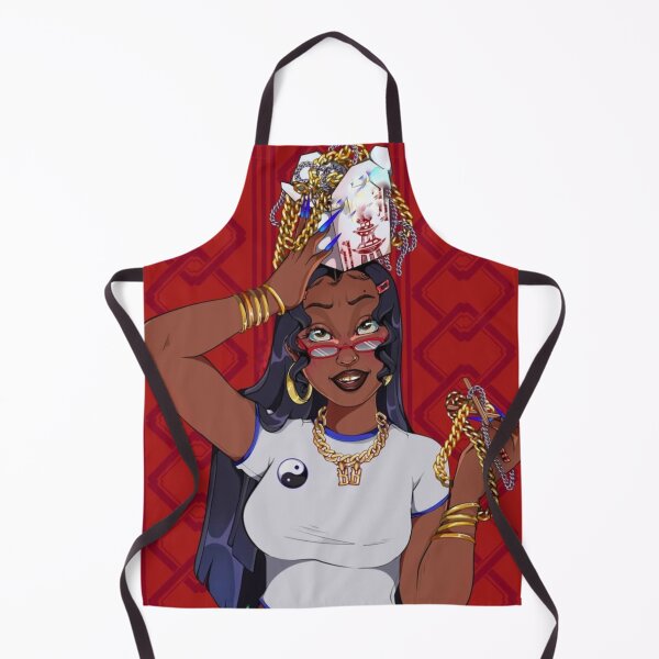 Item preview, Urban Digital Art Portrait with Chains and Takeout Box designed and sold by emiliescaiou.
