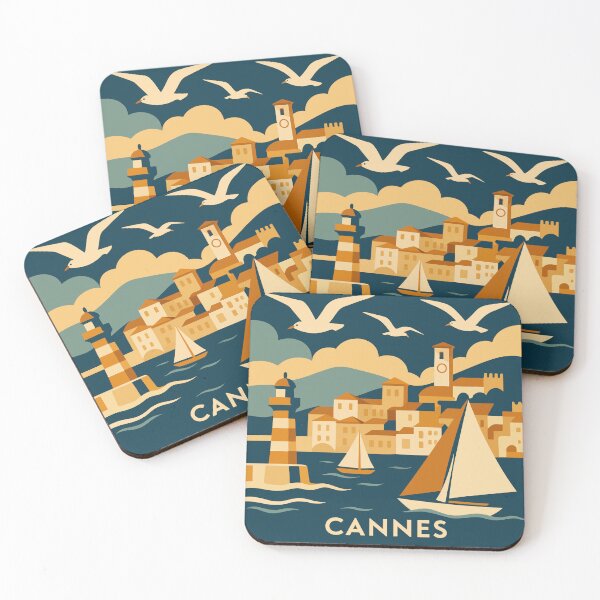 Item preview, Cannes Travel Poster designed and sold by rogue-design.