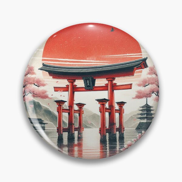 Item preview, Vintage Hakone with Kanji Torii Gate designed and sold by devonclemon.