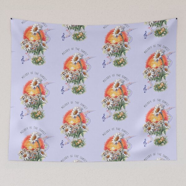 Item preview, Sunset Melody The Cricket and the Daisies designed and sold by Ciervo Primavera.