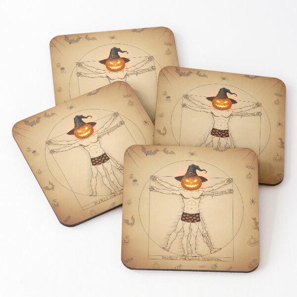 Item preview, Vitruvian Pumpkin Man | Da Vinci Halloween Parody designed and sold by The Classics Freak.