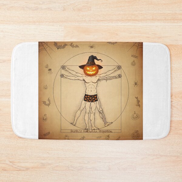 Item preview, Vitruvian Pumpkin Man | Da Vinci Halloween Parody designed and sold by The Classics Freak.