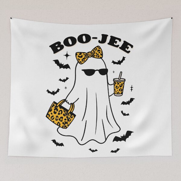 Item preview, Boo-Jee Ghost – Glam Halloween Funny Ghost designed and sold by pixelated_echoes.