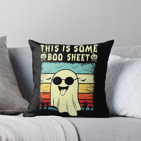 Item preview, This Is Some Boo Sheet – Funny Retro Ghost Halloween designed and sold by Galaxi Tee.