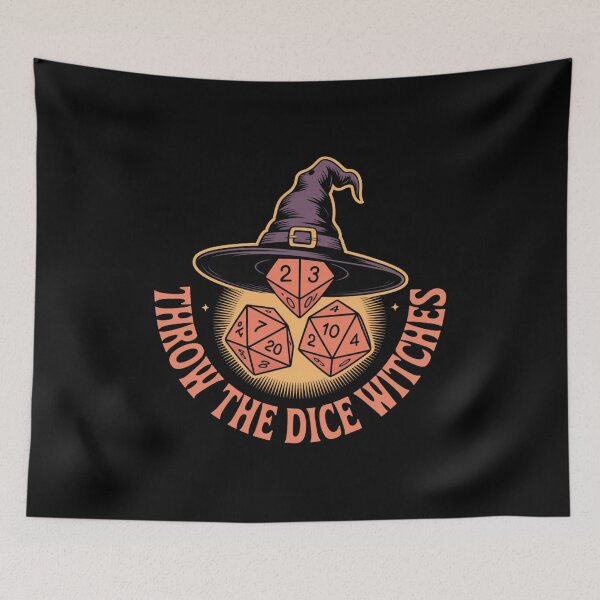 Item preview, Throw The Dice Witches – Witchy Dice RPG Fantasy Design  designed and sold by GlessedUp.