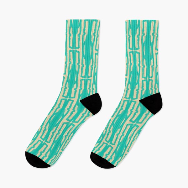 Item preview, Organic Geometrics Pattern in Turquoise and Beige designed and sold by kierkegaard.