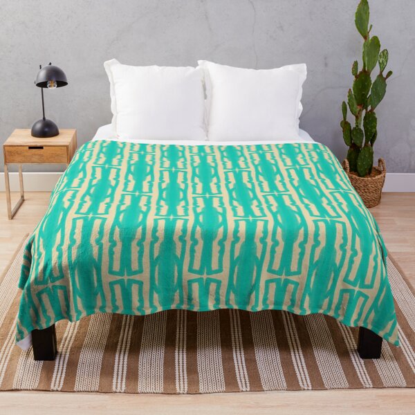 Item preview, Organic Geometrics Pattern in Turquoise and Beige designed and sold by kierkegaard.