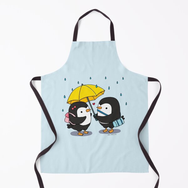 Item preview, Couple of Penguins under umbrella on a rainy day designed and sold by julianamotzko.