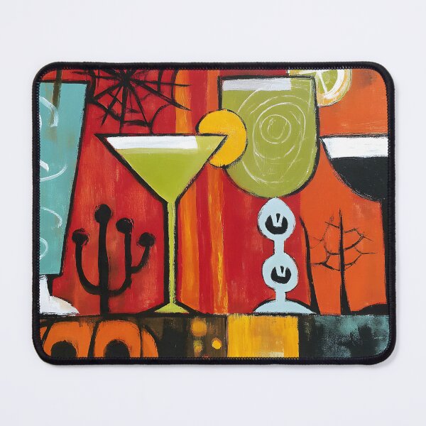 Item preview, Raise a Toast to Halloween With Vibrant Cocktails Whimsical Pumpkins and Cobwebs designed and sold by OlfactoART Studio.