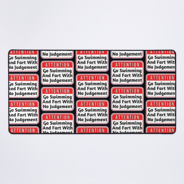 Item preview, ATTENTION:  Go Swimming And Fart With No Judgement - funny warning signs designed and sold by DesignsFromTW-S.