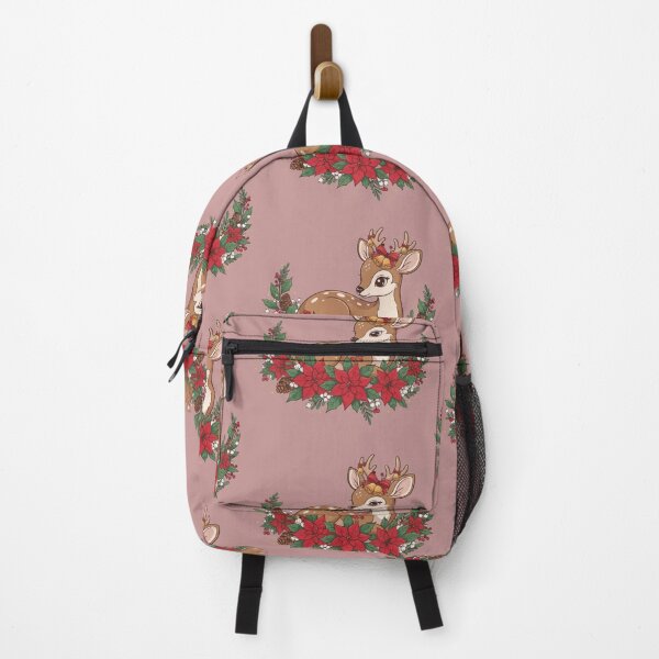 Item preview, Charming Christmas-themed illustration of a cute cartoon deer designed and sold by Royalsticker.