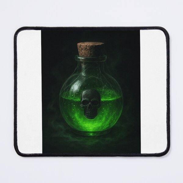 Item preview, Poison Potion Bottle – Glowing Green Elixir of Doom designed and sold by LagAndFangsHub.