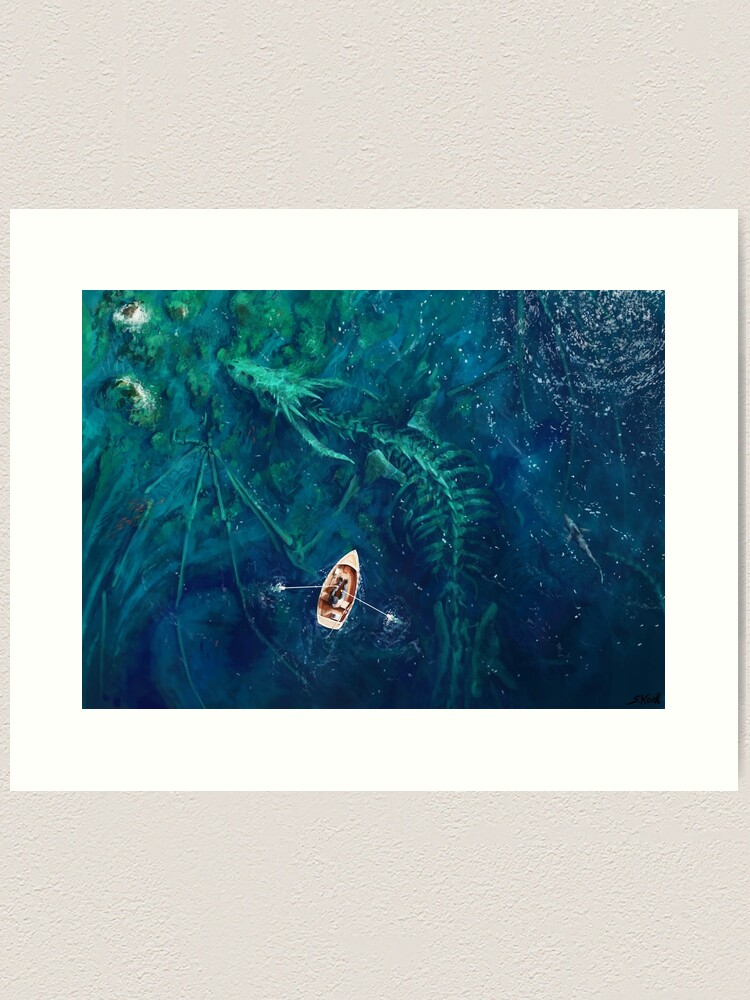Alternate view of Dragon bones Art Print