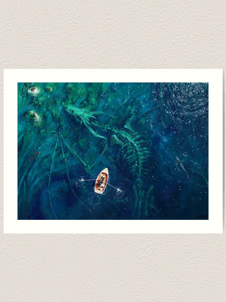 Alternate view of Dragon bones Art Print
