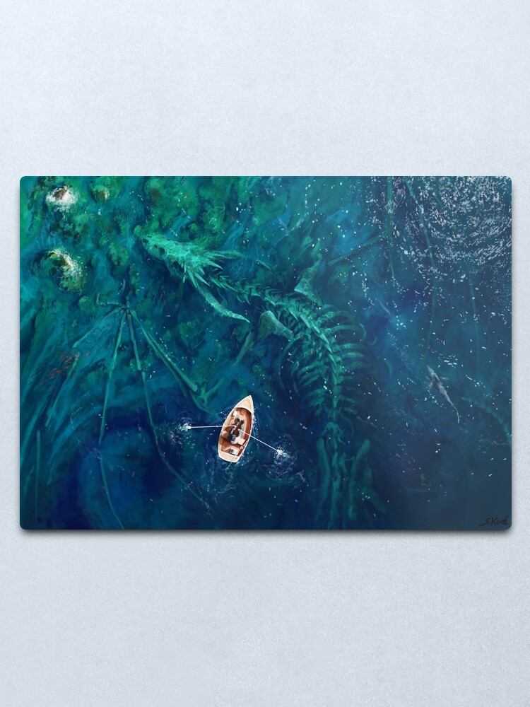 Alternate view of Dragon bones Metal Print