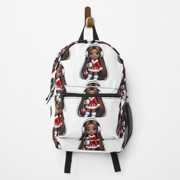 Item preview, Afro Christmas Girl with Long Hair and Hot Cocoa designed and sold by Lulunza.