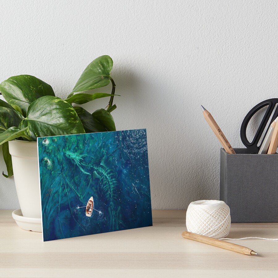 Dragon bones Art Board Print