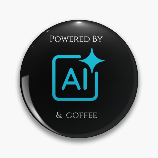 Artikelvorschau, Angetrieben von KI und Kaffee – Tech Life KI-basiertes Humordesign entworfen und verkauft von BlackTeesArt1.