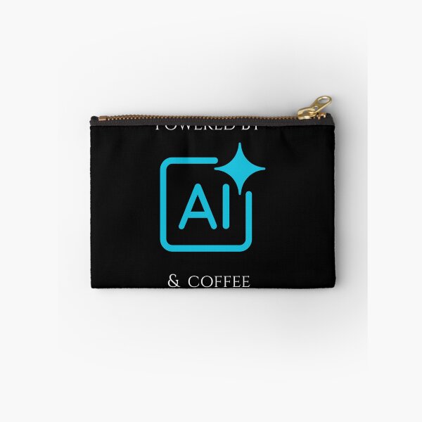Item preview, Powered by AI & Coffee – Tech Life AI Based Humor Design designed and sold by BlackTeesArt1.