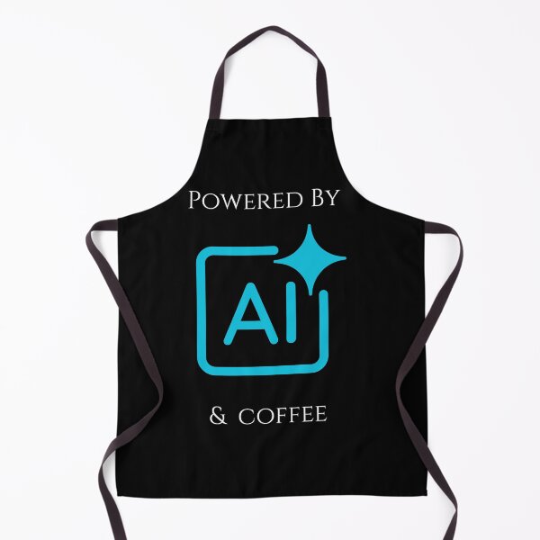 Item preview, Powered by AI & Coffee – Tech Life AI Based Humor Design designed and sold by BlackTeesArt1.