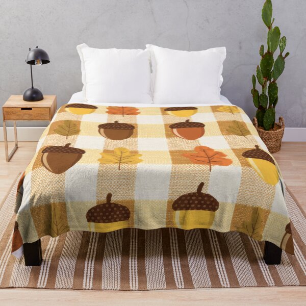 Item preview, Autumn Acorns and Fall Leaves Cozy Seasonal Design designed and sold by bAIryBarn.