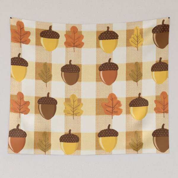 Item preview, Autumn Acorns and Fall Leaves Cozy Seasonal Design designed and sold by bAIryBarn.