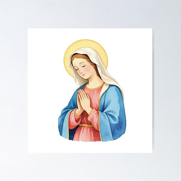 Item preview, Blessed Virgin in Watercolor designed and sold by Origen88.