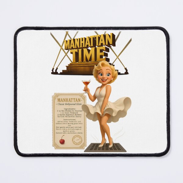 Item preview, Manhattan Time – Retro Cocktail Poster in Hollywood Glamour designed and sold by malero-design.