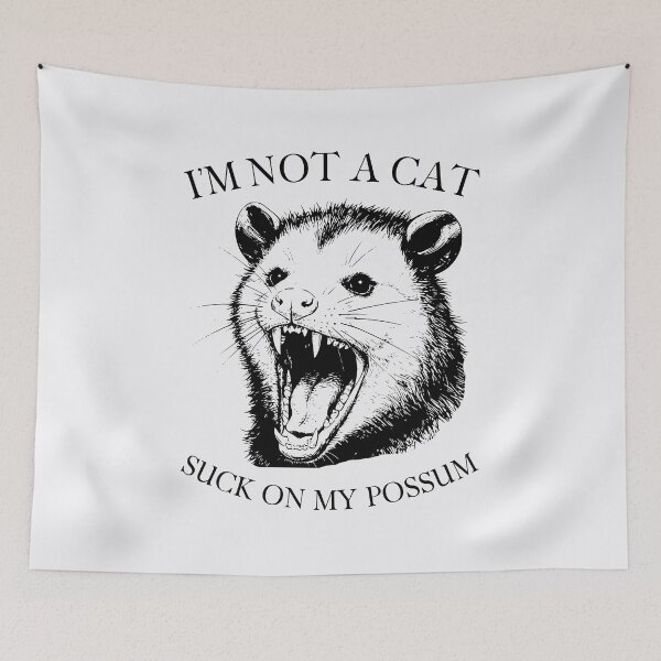 Item preview, Funny Opossum Tee | Suck on My Possum Humor Design designed and sold by Otaku Style.