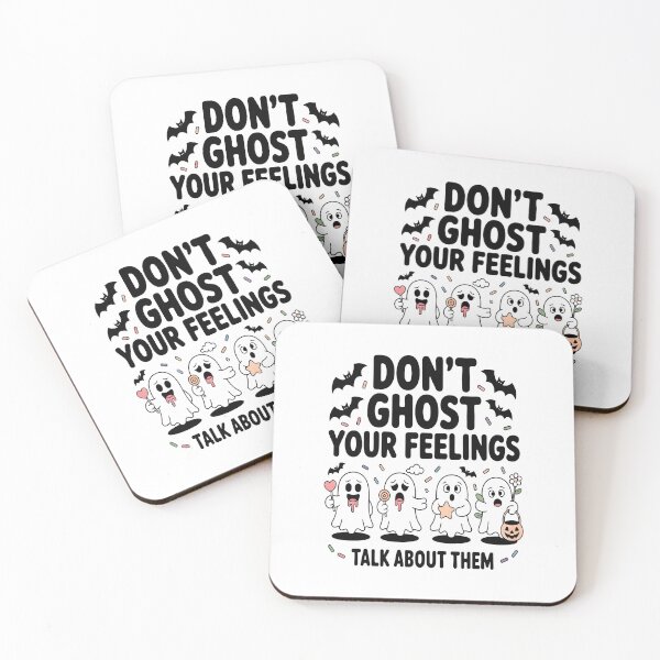 Item preview, Don’t Ghost Your Feelings Halloween Awareness Tee – October Mental Health Graphic T-Shirt for Self-Care, Therapy Fans & Gothic Vibes	 designed and sold by NADIASHOP86.
