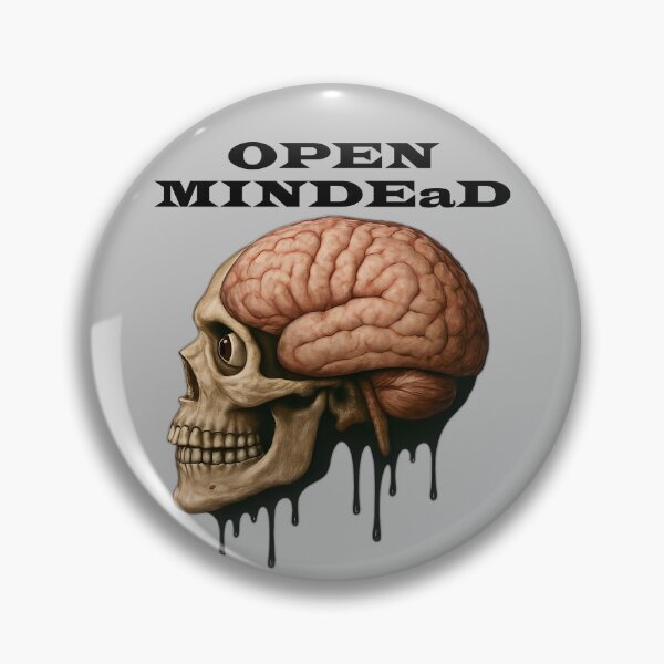 Item preview, Zombie Skull - Open Minded designed and sold by NightTimeJ.