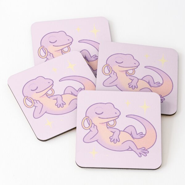 Item preview, Lizard in Hoops – Pastel Sparkle Gecko designed and sold by wwshd.