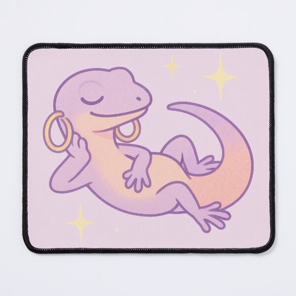 Item preview, Lizard in Hoops – Pastel Sparkle Gecko designed and sold by wwshd.