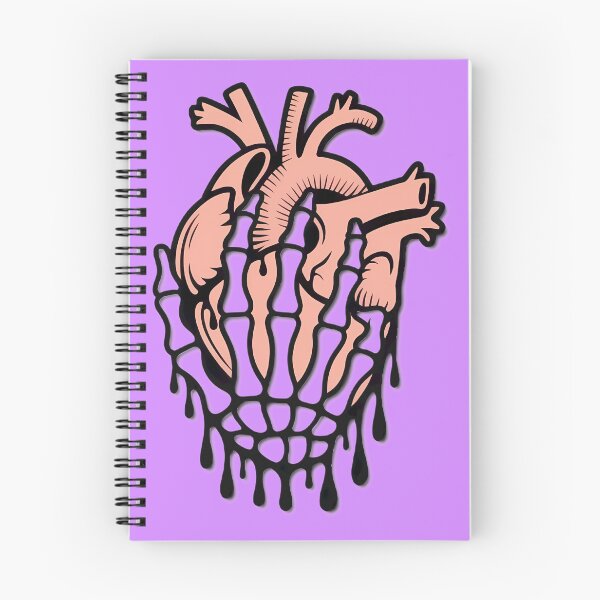 Item preview, Dripping Heart Skeleton Hand Graphic designed and sold by Nathan Huerta.