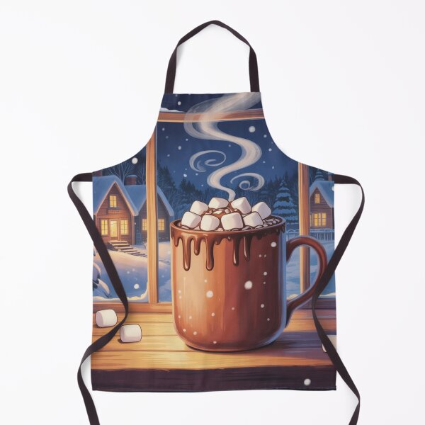 Item preview, A mug of hot chocolate with marshmallows designed and sold by Prilvo.