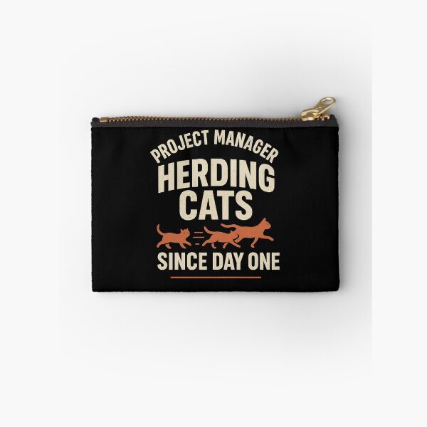 Item preview, Cats Since Day One - Project Manager Tee (Retro) designed and sold by Work Life Tees.