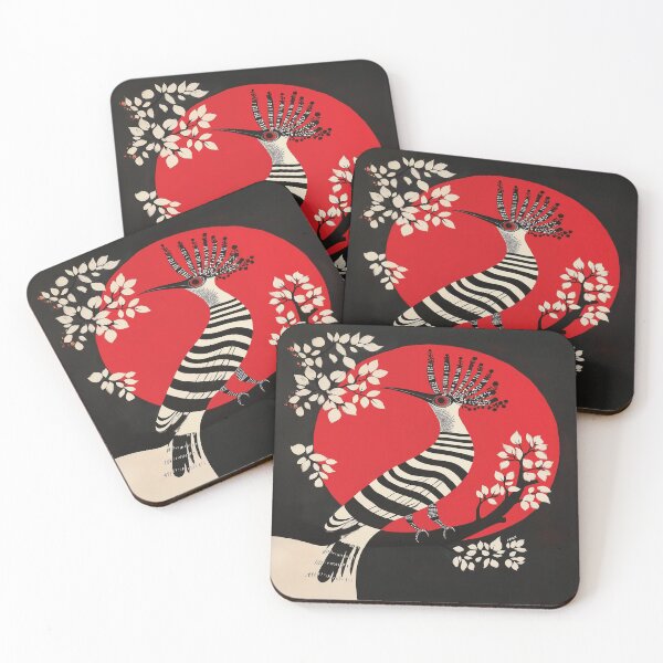 Item preview, A stunning design of a stylized hoopoe bird. designed and sold by HEMRO.