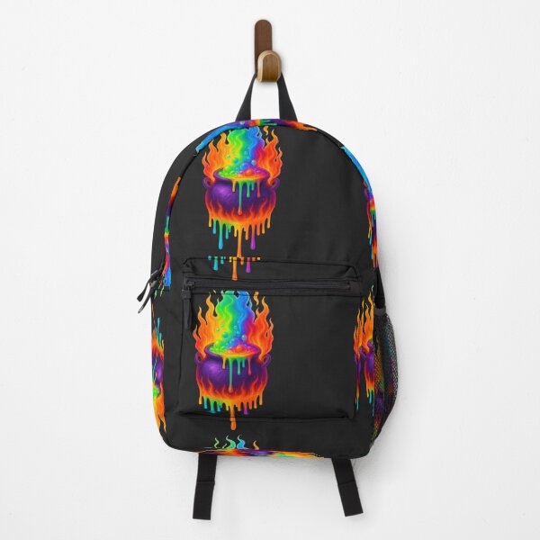 Item preview, Magic Cauldron – Rainbow Neon Halloween Art designed and sold by ArtSpark Studio.