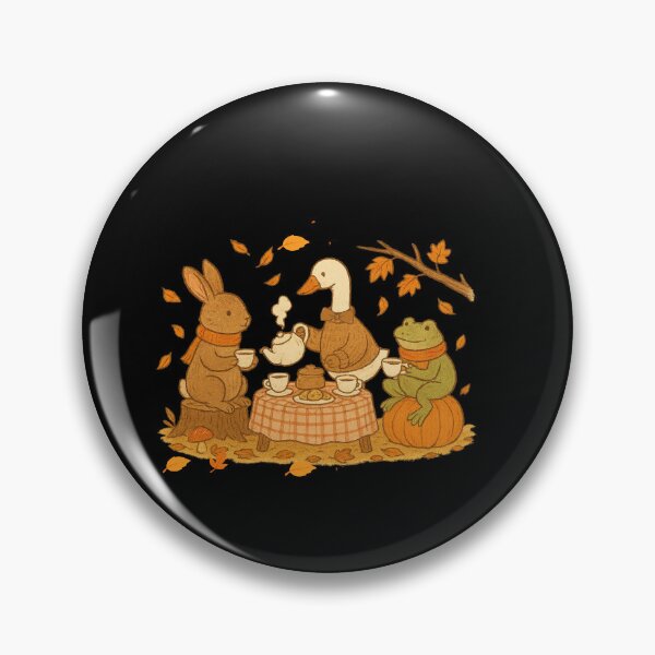 Item preview, Woodland Animal tea party- Autumn Cozy Vibe designed and sold by Artistusha.